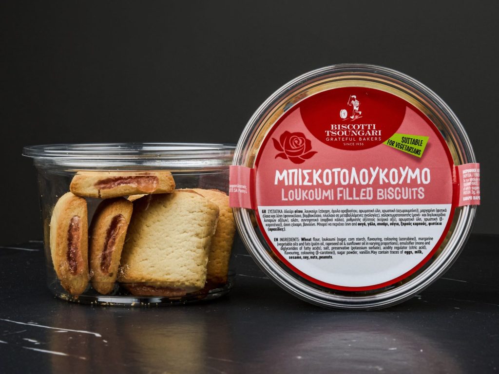 Biskotoloukoumo Rózsás in a Bowl
