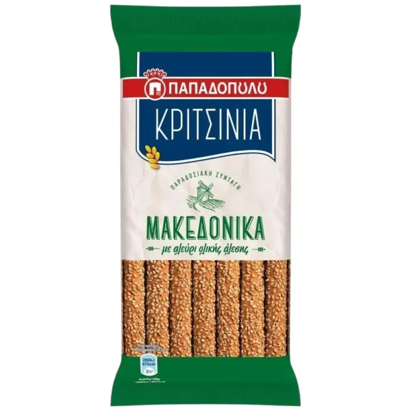 Makedón kenyérrudak teljes kiőrlésű búzaliszttel